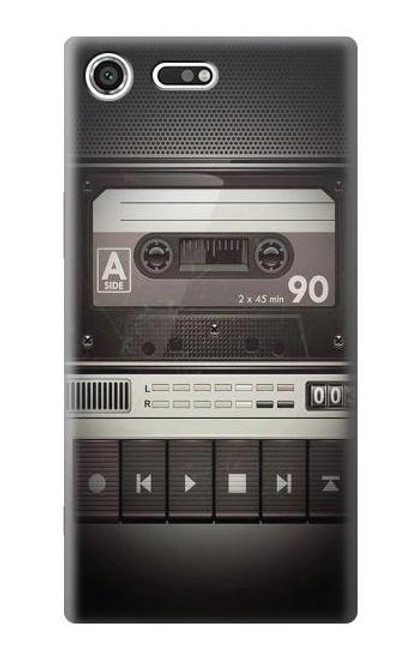 S3501 ビンテージカセットプレーヤー Vintage Cassette Player Sony Xperia XZ Premium バックケース、フリップケース・カバー