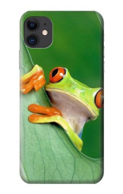 S1047 小さなカエル Little Frog iPhone 11 バックケース、フリップケース・カバー