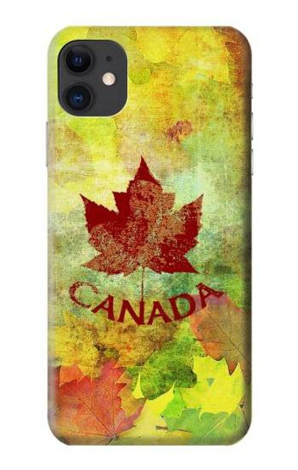 S2523 カナダ秋のメープルリーフ Canada Autumn Maple Leaf iPhone 11 バックケース、フリップケース・カバー
