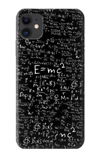 S2574 数学物理学黒板式 Mathematics Physics Blackboard Equation iPhone 11 バックケース、フリップケース・カバー