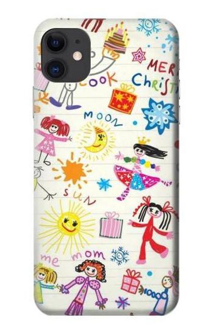 S3280 キッズ・ドローイング Kids Drawing iPhone 11 バックケース、フリップケース・カバー