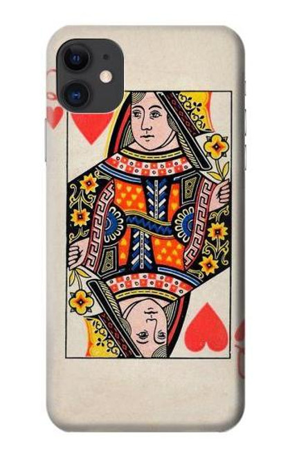 S3429 クイーンハートカード Queen Hearts Card iPhone 11 バックケース、フリップケース・カバー