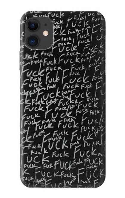 S3478 面白い言葉黒板 Funny Words Blackboard iPhone 11 バックケース、フリップケース・カバー