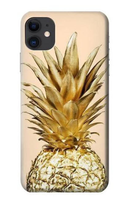 S3490 ゴールドパイナップル Gold Pineapple iPhone 11 バックケース、フリップケース・カバー