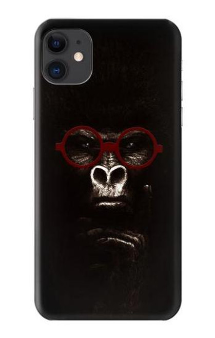 S3529 思考ゴリラ Thinking Gorilla iPhone 11 バックケース、フリップケース・カバー