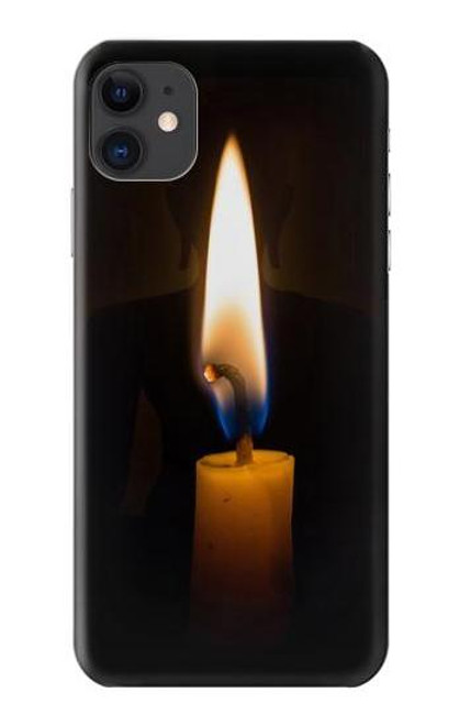 S3530 仏 Buddha Candle Burning iPhone 11 バックケース、フリップケース・カバー