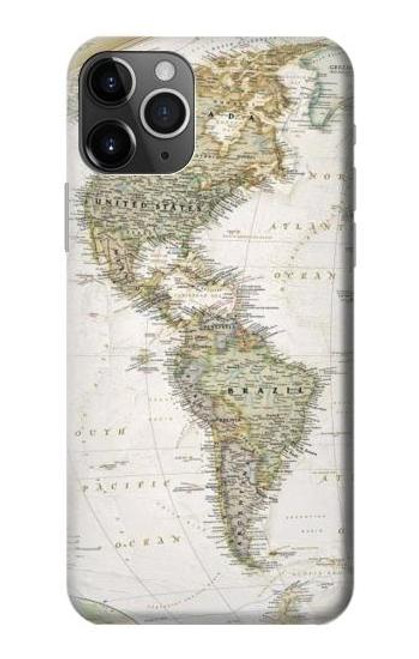 S0604 世界地図 World Map iPhone 11 Pro バックケース、フリップケース・カバー