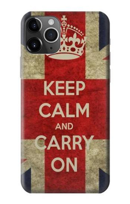 S0674 冷静に、戦い続けよ Keep Calm and Carry On iPhone 11 Pro バックケース、フリップケース・カバー