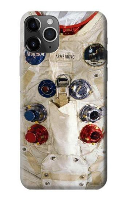S2639 ニール・アームストロングホワイト宇宙飛行士の宇宙服 Neil Armstrong White Astronaut Space Suit iPhone 11 Pro バックケース、フリップケース・カバー
