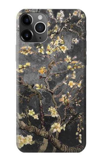 S2664 黒開花アーモンドの木 フィンセント・ファン・ゴッホ Black Blossoming Almond Tree Van Gogh iPhone 11 Pro バックケース、フリップケース・カバー