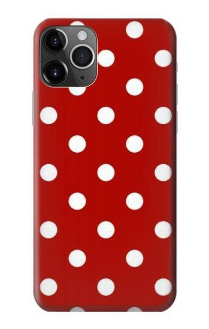 S2951 赤の水玉 Red Polka Dots iPhone 11 Pro バックケース、フリップケース・カバー
