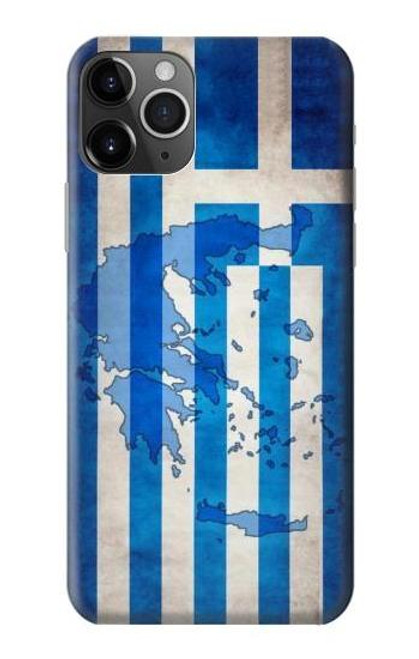 S2970 ギリシャサッカー Greece Map Football Soccer Flag iPhone 11 Pro バックケース、フリップケース・カバー
