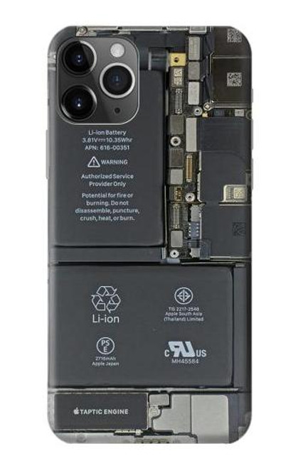 S3467 携帯電話の中のグラフィック Inside Mobile Phone Graphic iPhone 11 Pro バックケース、フリップケース・カバー