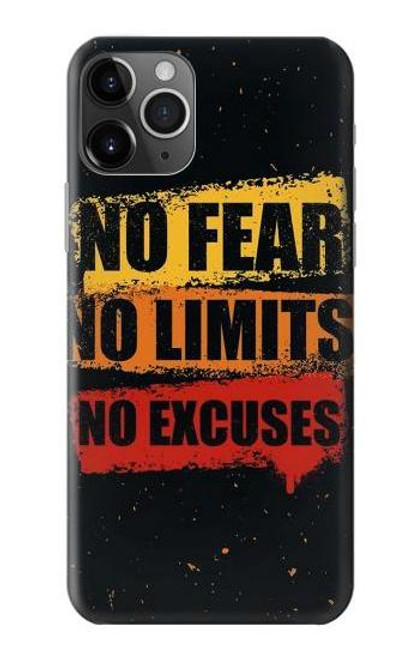 S3492 恐れのない言い訳のない No Fear Limits Excuses iPhone 11 Pro バックケース、フリップケース・カバー