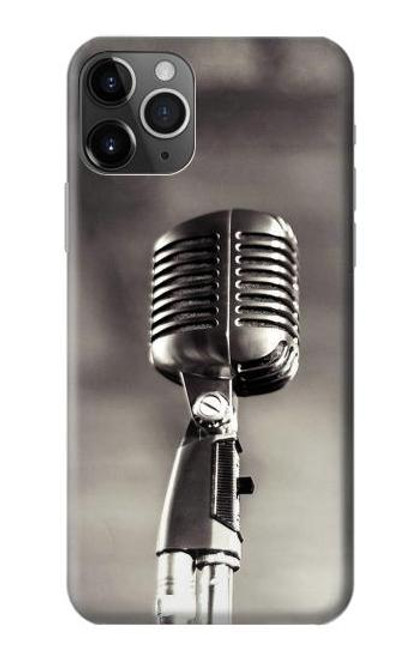 S3495 ヴィンテージのマイク Vintage Microphone iPhone 11 Pro バックケース、フリップケース・カバー