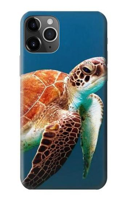 S3497 ウミガメ Green Sea Turtle iPhone 11 Pro バックケース、フリップケース・カバー