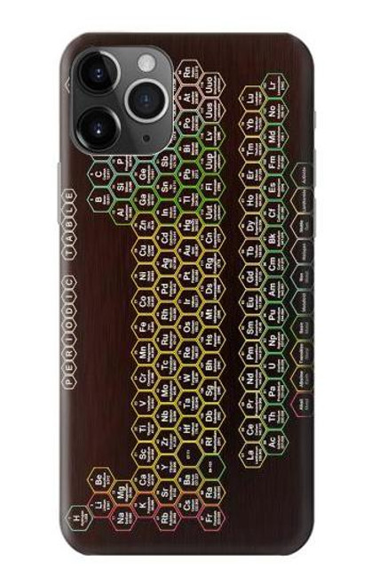 S3544 ネオンハニカム周期表 Neon Honeycomb Periodic Table iPhone 11 Pro バックケース、フリップケース・カバー