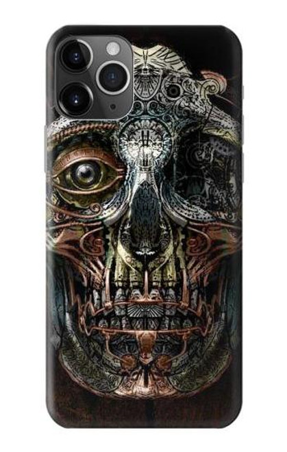 S1685 スチームパンク 頭蓋骨 Steampunk Skull Head iPhone 11 Pro Max バックケース、フリップケース・カバー