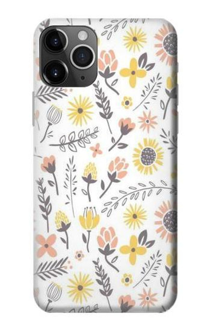 S2354 パステルの花のパターン Pastel Flowers Pattern iPhone 11 Pro Max バックケース、フリップケース・カバー