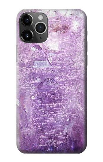 S2690 アメジスト結晶グラフィックプリント Amethyst Crystals Graphic Printed iPhone 11 Pro Max バックケース、フリップケース・カバー