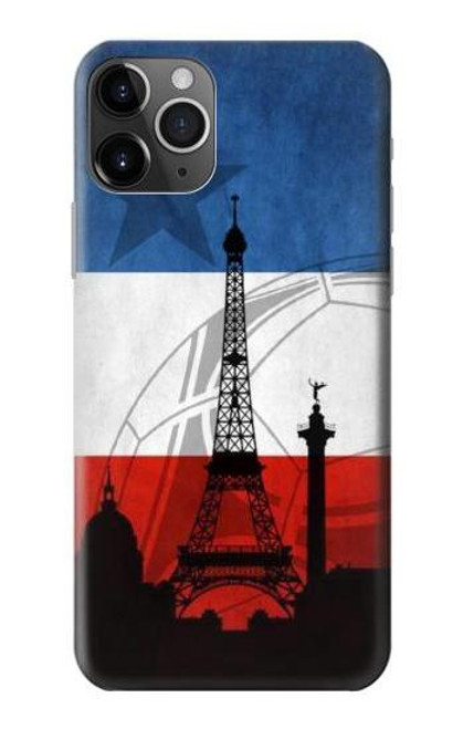 S2980 フランスサッカー France Football Soccer Flag iPhone 11 Pro Max バックケース、フリップケース・カバー