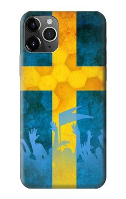 S2990 スウェーデンサッカー Sweden Football Soccer Flag iPhone 11 Pro Max バックケース、フリップケース・カバー
