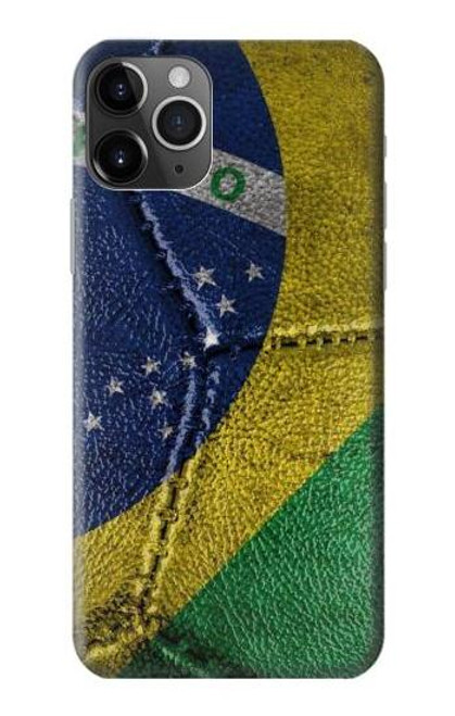 S3297 ブラジルの旗ビンテージフットボールのグラフィック Brazil Flag Vintage Football Graphic iPhone 11 Pro Max バックケース、フリップケース・カバー