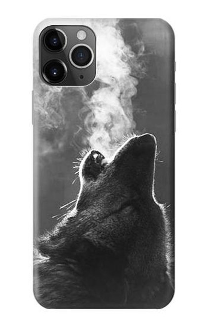 S3505 オオカミ Wolf Howling iPhone 11 Pro Max バックケース、フリップケース・カバー