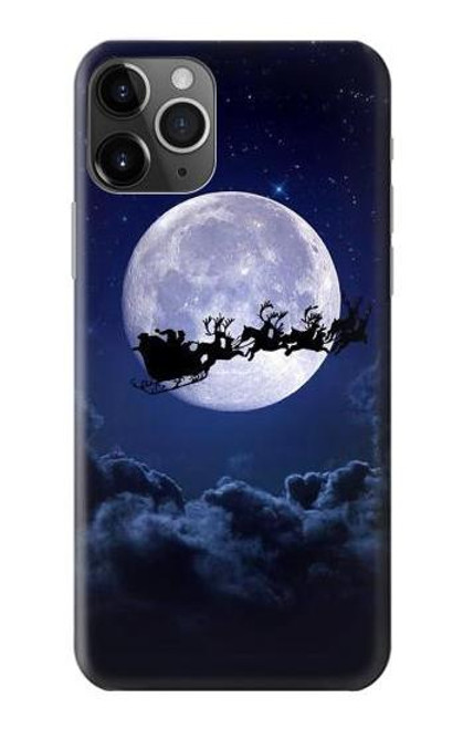 S3508 クリスマスサンタ Xmas Santa Moon iPhone 11 Pro Max バックケース、フリップケース・カバー
