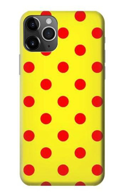 S3526 赤い水玉 Red Spot Polka Dot iPhone 11 Pro Max バックケース、フリップケース・カバー