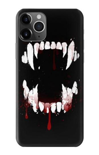 S3527 吸血鬼の歯 Vampire Teeth Bloodstain iPhone 11 Pro Max バックケース、フリップケース・カバー