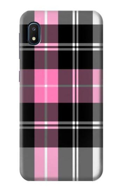 S3091 ピンクの模様のパターン Pink Plaid Pattern Samsung Galaxy A10e バックケース、フリップケース・カバー