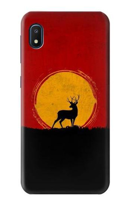 S3513 鹿の夕日 Deer Sunset Samsung Galaxy A10e バックケース、フリップケース・カバー