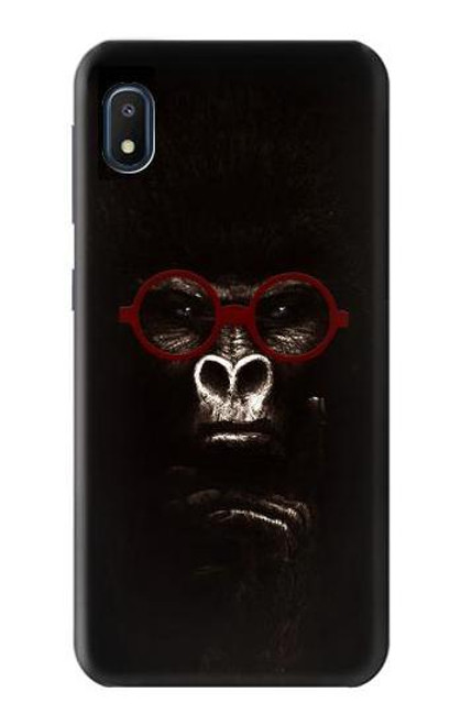 S3529 思考ゴリラ Thinking Gorilla Samsung Galaxy A10e バックケース、フリップケース・カバー