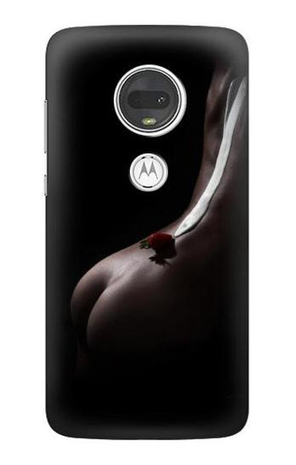 S0546 セクシーなクリームイチコ Sexy Cream Strawberry Motorola Moto G7, Moto G7 Plus バックケース、フリップケース・カバー