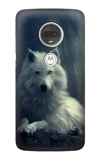 S1516 ホワイトウルフ White Wolf Motorola Moto G7, Moto G7 Plus バックケース、フリップケース・カバー