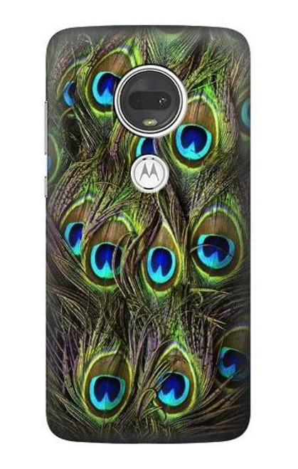 S1965 ピーコックフェザー Peacock Feather Motorola Moto G7, Moto G7 Plus バックケース、フリップケース・カバー