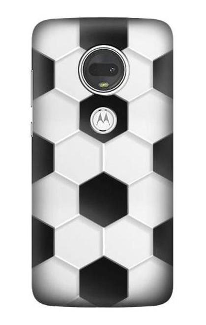 S2061 サッカーのパターン Football Soccer Pattern Motorola Moto G7, Moto G7 Plus バックケース、フリップケース・カバー