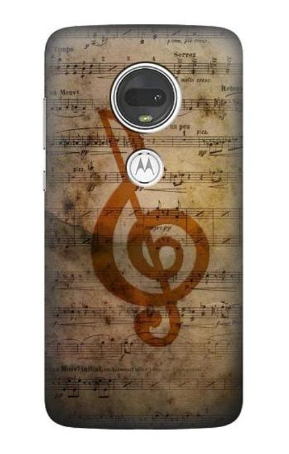 S2368 楽譜ノート Sheet Music Notes Motorola Moto G7, Moto G7 Plus バックケース、フリップケース・カバー