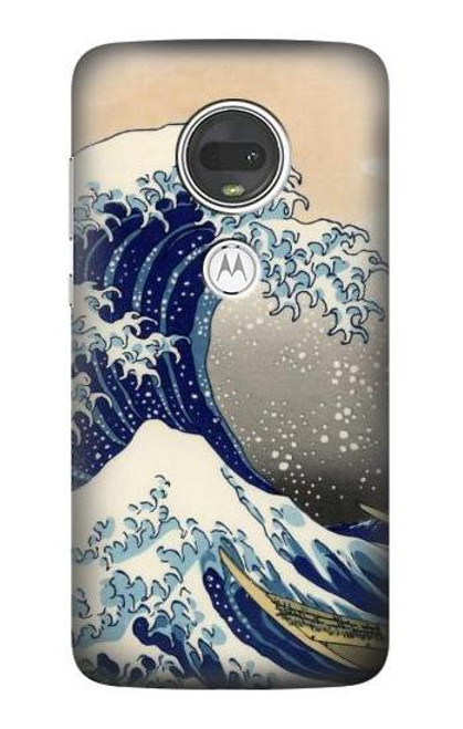 S2389 葛飾北斎 神奈川沖浪裏 Katsushika Hokusai The Great Wave off Kanagawa Motorola Moto G7, Moto G7 Plus バックケース、フリップケース・カバー