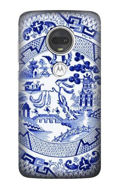S2768 ウィローパターン グラフィック Willow Pattern Graphic Motorola Moto G7, Moto G7 Plus バックケース、フリップケース・カバー