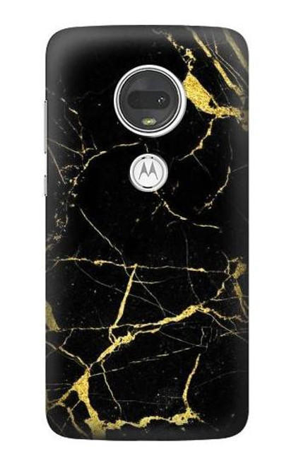 S2896 ゴールドマーブルグラフィックプリント Gold Marble Graphic Printed Motorola Moto G7, Moto G7 Plus バックケース、フリップケース・カバー