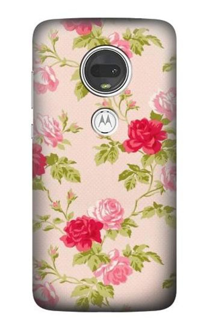 S3037 ローズコテージフローラ Pretty Rose Cottage Flora Motorola Moto G7, Moto G7 Plus バックケース、フリップケース・カバー