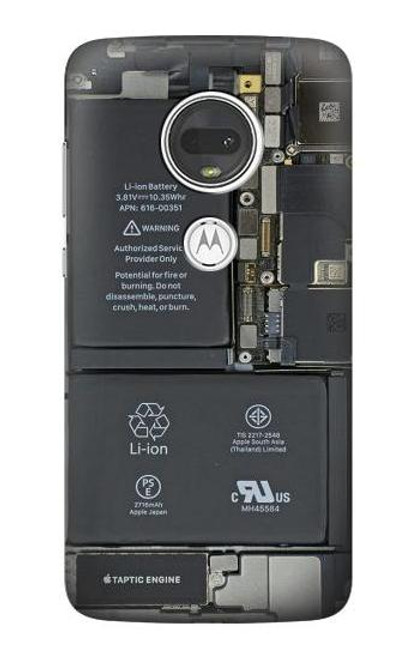 S3467 携帯電話の中のグラフィック Inside Mobile Phone Graphic Motorola Moto G7, Moto G7 Plus バックケース、フリップケース・カバー