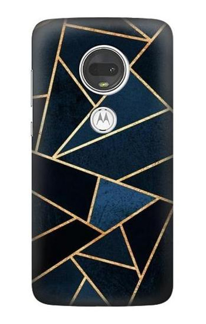 S3479 ネイビーブルーグラフィックアート Navy Blue Graphic Art Motorola Moto G7, Moto G7 Plus バックケース、フリップケース・カバー
