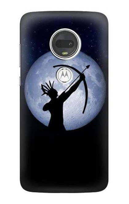 S3489 インディアンハンタームーン Indian Hunter Moon Motorola Moto G7, Moto G7 Plus バックケース、フリップケース・カバー