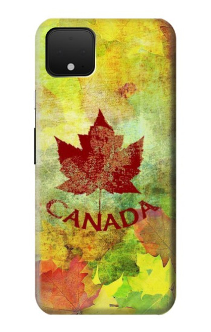 S2523 カナダ秋のメープルリーフ Canada Autumn Maple Leaf Google Pixel 4 バックケース、フリップケース・カバー