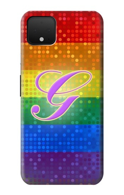 S2899 レインボーLGBTゲイプライド旗 Rainbow LGBT Gay Pride Flag Google Pixel 4 バックケース、フリップケース・カバー