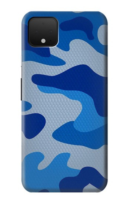 S2958 陸軍青迷彩 Army Blue Camo Camouflage Google Pixel 4 バックケース、フリップケース・カバー