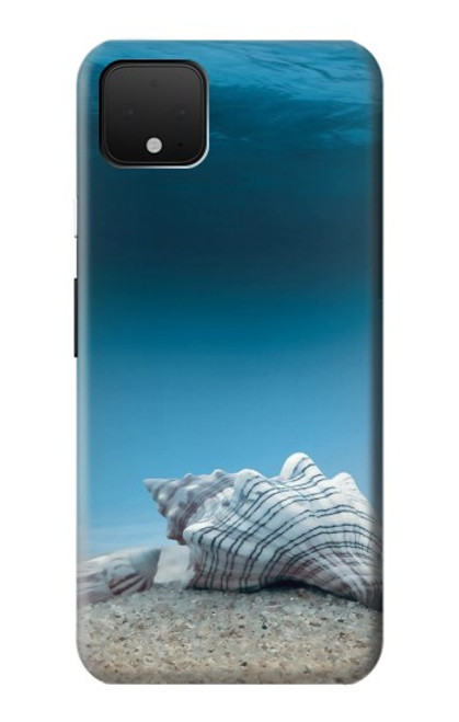 S3213 海 海の貝殻 Sea Shells Under the Sea Google Pixel 4 バックケース、フリップケース・カバー